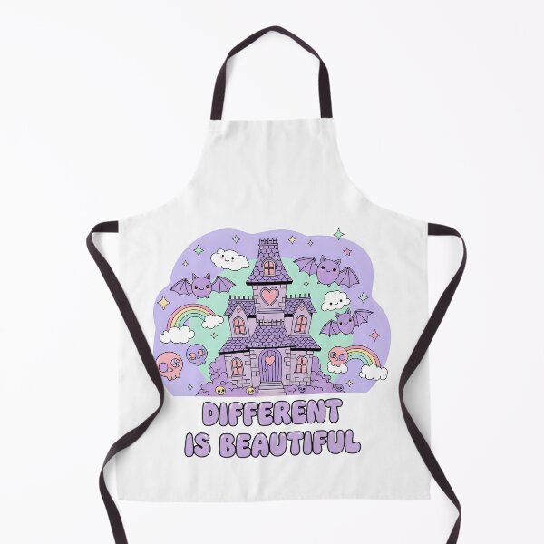 Item preview, Different Is Beautiful – Kawaii Pastel Gothic Haunted House Digital Art designed and sold by AnnDesignStudio.