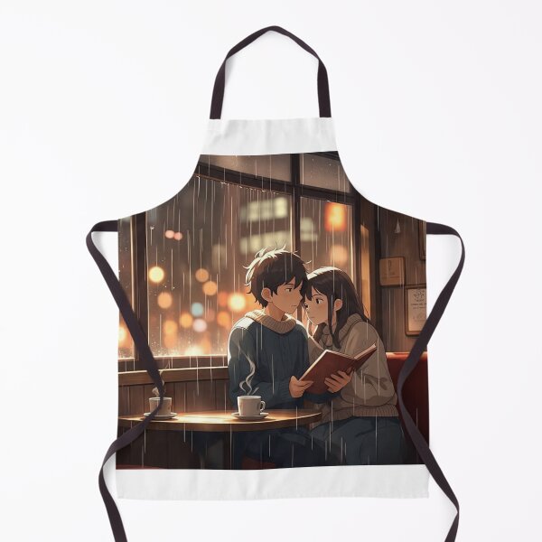 Artikelvorschau, "Rainy Day Café – Anime Couple" entworfen und verkauft von Digitaljes.