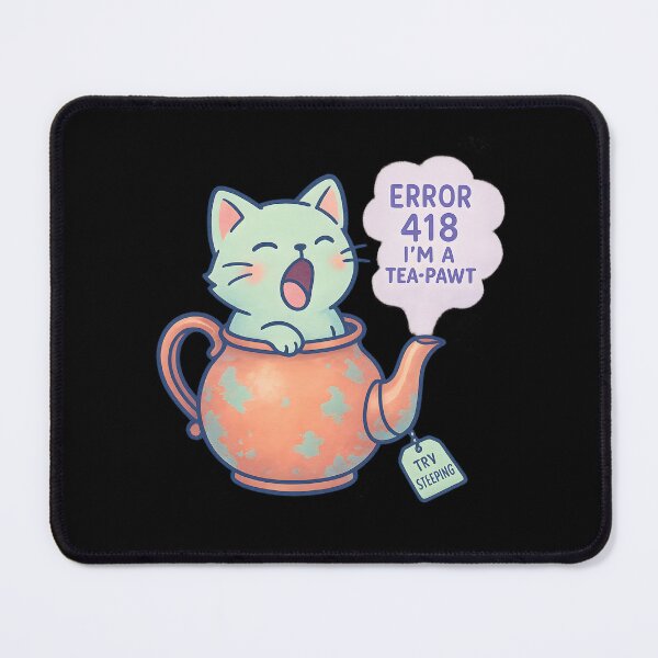 Item preview, Error 418 – Tea-Pawt Kitty designed and sold by MysticArtisan.