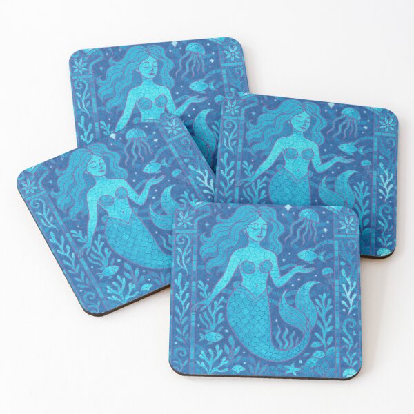 Item preview, Ocean Fantasy of Mermaid Surrounded by Fish & Coral designed and sold by Benszi.