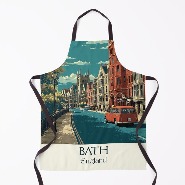 Item preview, Georgian Elegance in Bath UK Vintage Travel Poster designed and sold by TuncGK.