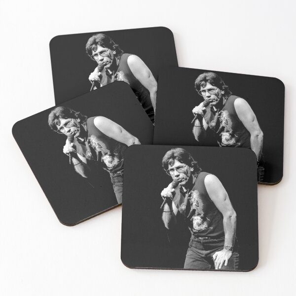 Item preview, John Kay - Steppenwolf - BW Photograph designed and sold by ConcertImages.