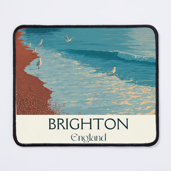 Item preview, Brighton Seaside Pier and Sunset Print designed and sold by TuncGK.