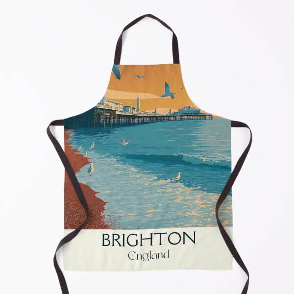 Item preview, Brighton Seaside Pier and Sunset Print designed and sold by TuncGK.