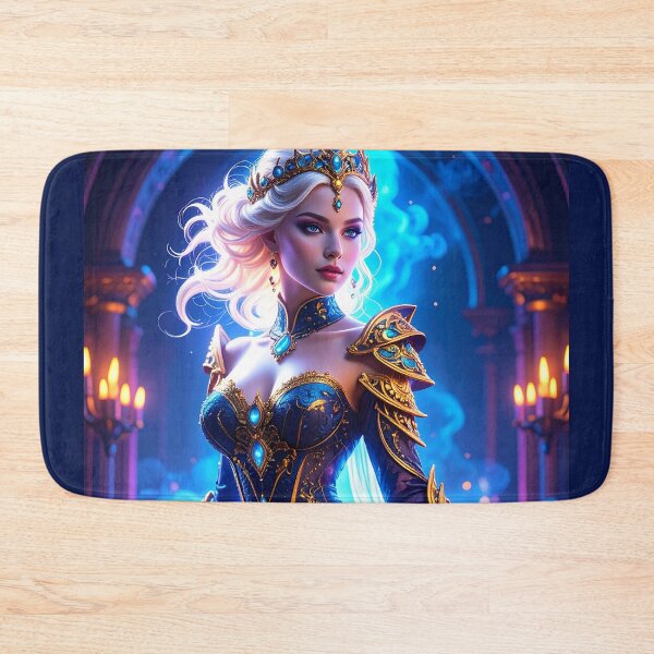Item preview, Blonde Princess Synthwave Baroque Style, Blue Gold designed and sold by angel-cat-22.