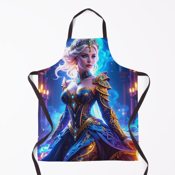 Item preview, Blonde Princess Synthwave Baroque Style, Blue Gold designed and sold by angel-cat-22.