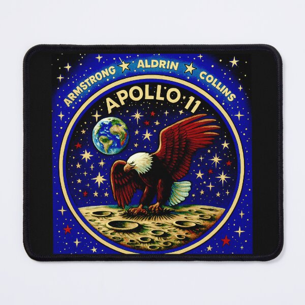 Item preview, Apollo 11 The eagle has landed vintage poster variation#1 designed and sold by Helios Be. Lavsh.