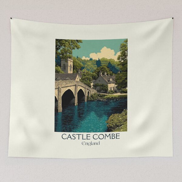 Artikelvorschau, Castle Combe Cotswolds Steinhaus Posterdruck entworfen und verkauft von TuncGK.