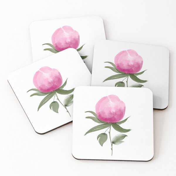 Item preview, Pink flower Peony ready to bloom designed and sold by Pragatee.
