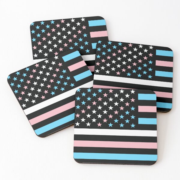 Item preview, Trans Transgender Pride American Pride Flag  designed and sold by fleentstones.