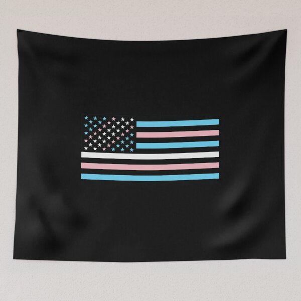 Item preview, Trans Transgender Pride American Pride Flag  designed and sold by fleentstones.