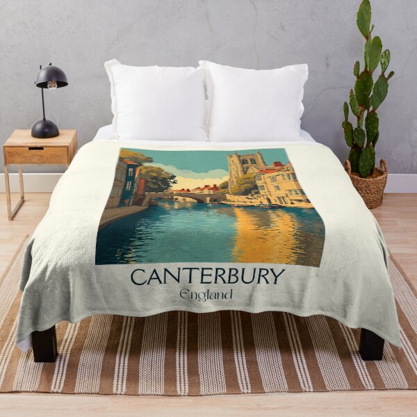 Item preview, Canterbury Cathedral and Tudor Street Travel Poster designed and sold by TuncGK.