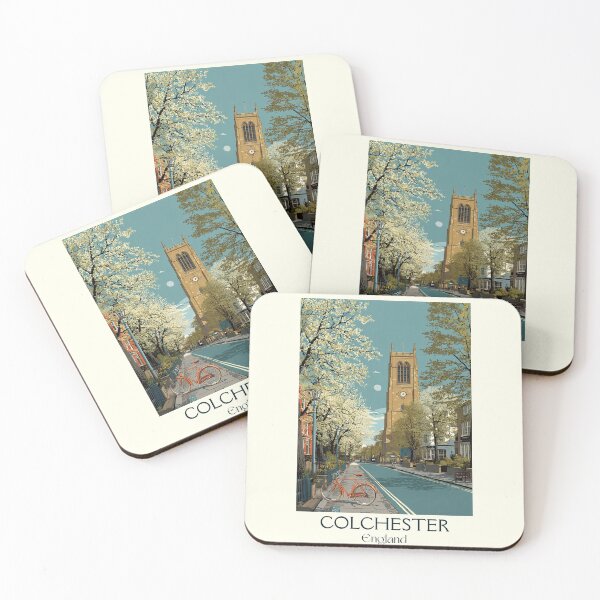 Item preview, Colchester Clock Tower and Blossoms Poster designed and sold by TuncGK.