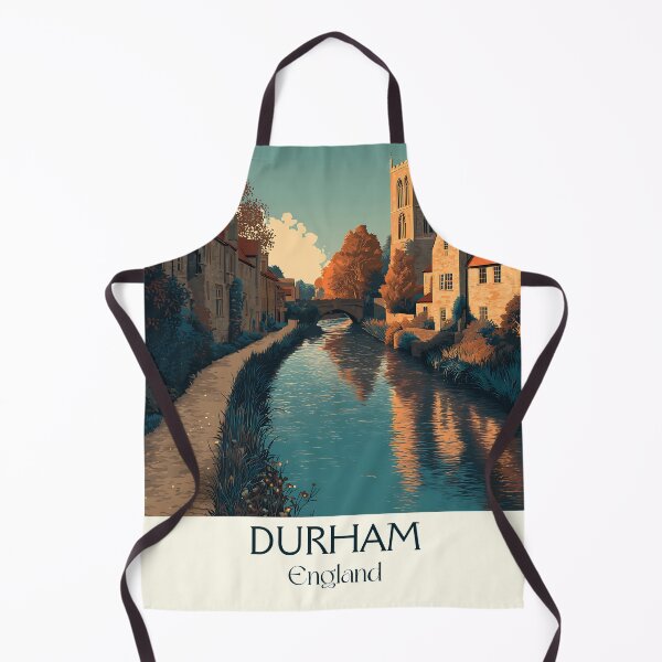 Item preview, Durham Cathedral and River Vintage Poster designed and sold by TuncGK.
