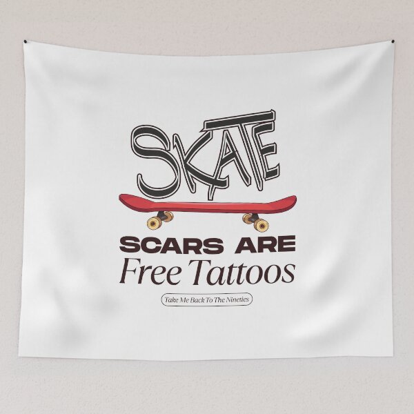 Item preview, Skate scares are free tattoos designed and sold by Peerless-Prime.