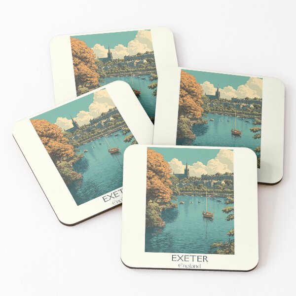 Item preview, Exeter England Cathedral and Blue Sky Poster designed and sold by TuncGK.
