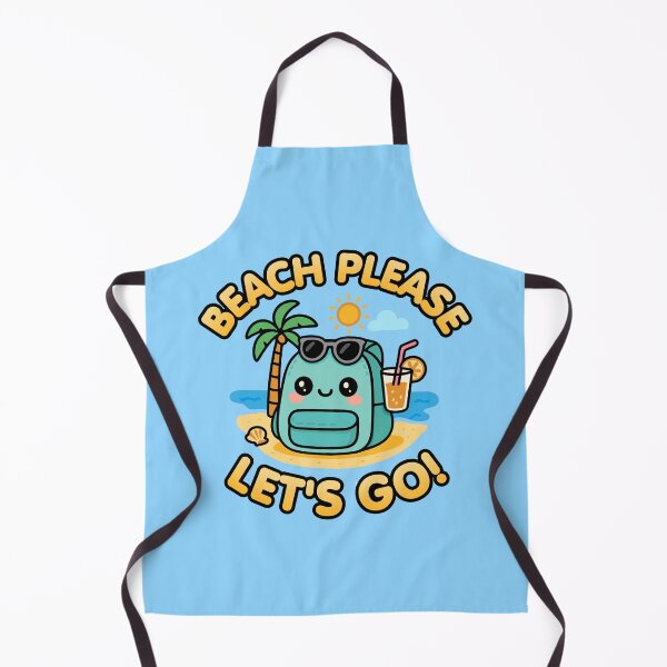 Item preview, Beach Please, Let’s Go! Kawaii Summer Backpack designed and sold by Karma Design.