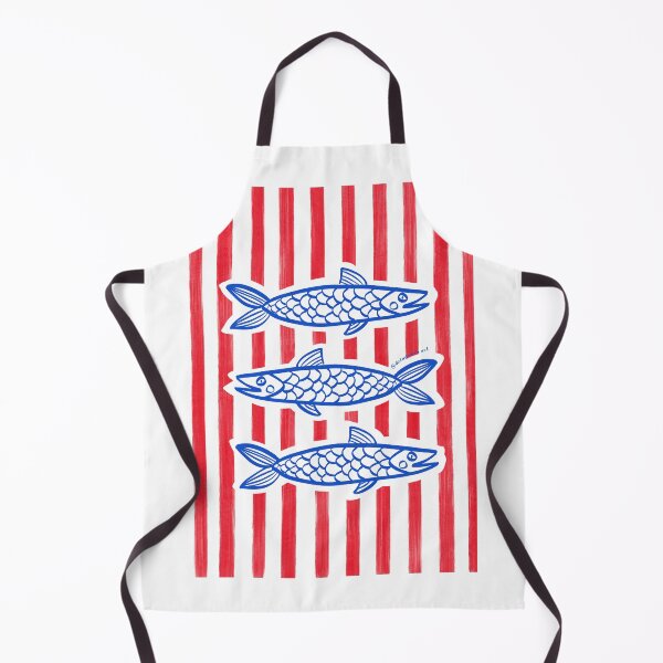 Item preview, Retro fish red and blue  designed and sold by dudaoliveira.art.
