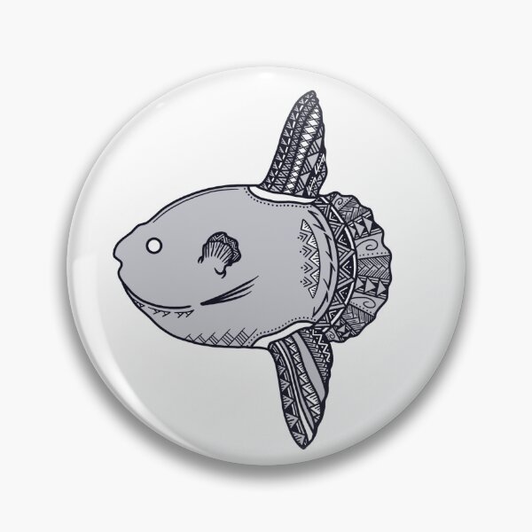Item preview, Tribal Gray Mola Mola Sunfish designed and sold by Steeb757.