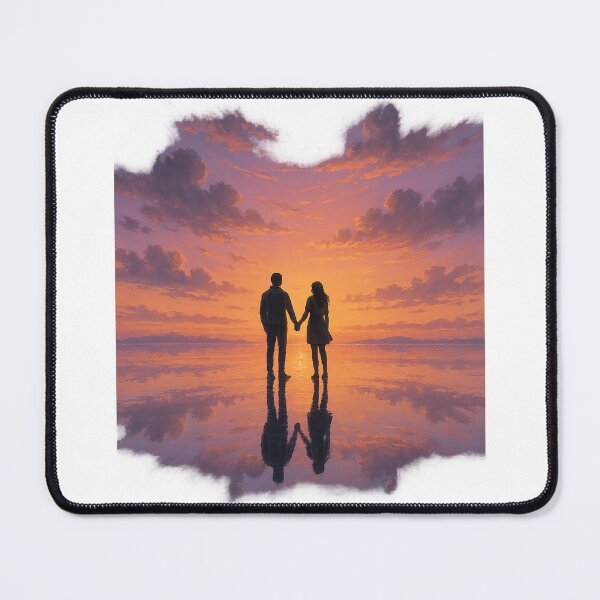 Item preview, Salar de Uyuni Sunset - Romantic Couple Reflection Art designed and sold by CalG Art & Design.