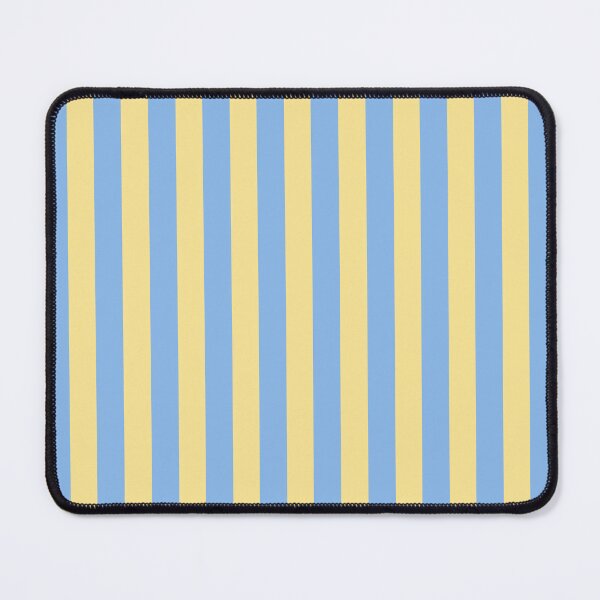 Item preview, Bold Vertical Stripes Pattern (butter yellow/blue) designed and sold by Design Minds Boutique.