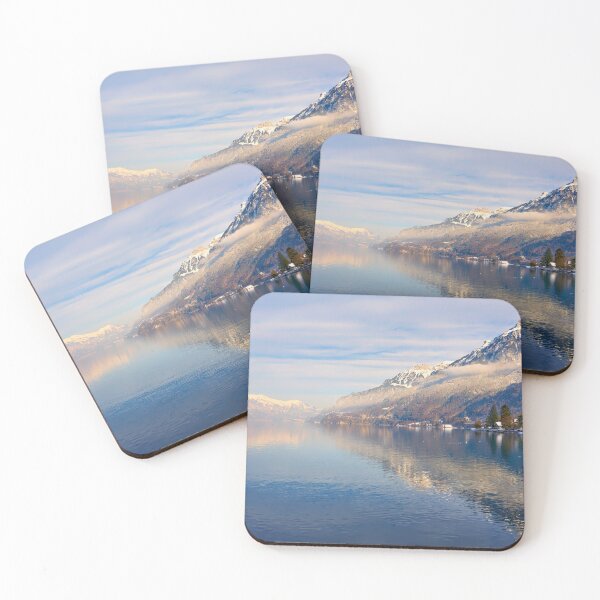 Item preview, Lake Brienz in the winter light of the evening sun designed and sold by beatbieri.ch.