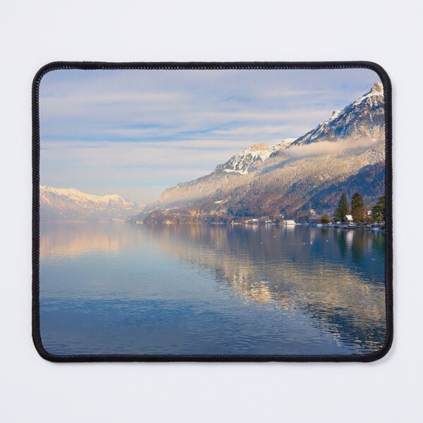 Item preview, Lake Brienz in the winter light of the evening sun designed and sold by beatbieri.ch.