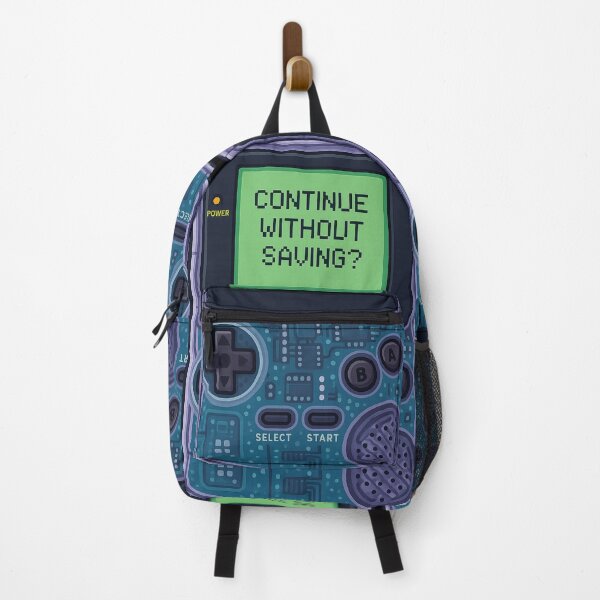 Item preview, Retro Handheld Console – “Continue Without Saving?” Transparent Gaming Design designed and sold by Soft rot studio.