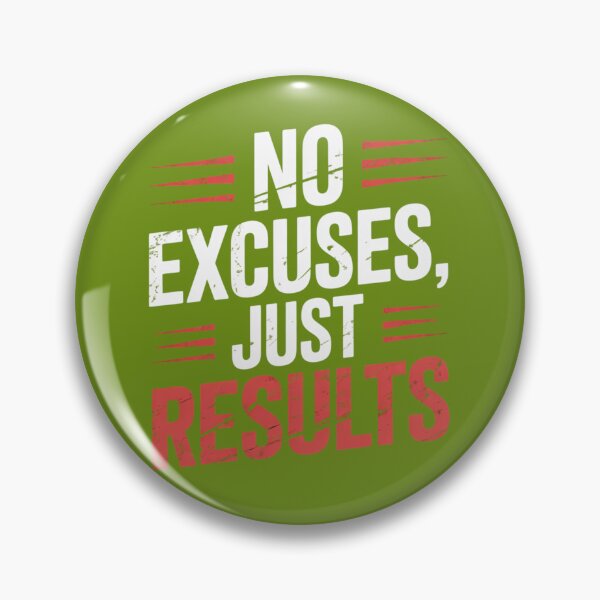 Item preview, No Excuses Just Results – Bold Focused Training Tee designed and sold by Homecrate01.