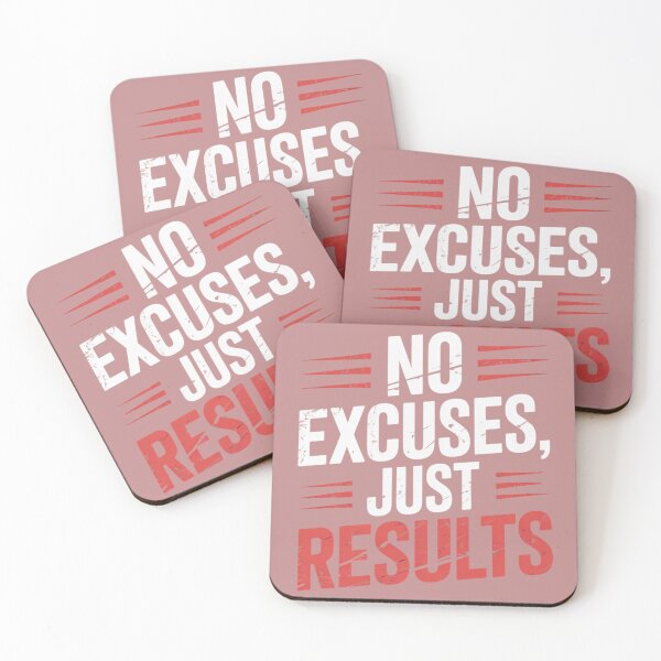 Item preview, No Excuses Just Results – Bold Focused Training Tee designed and sold by Homecrate01.