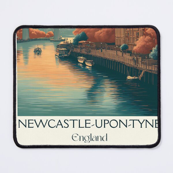 Item preview, Newcastle Upon Tyne Bridge and River Art Print designed and sold by TuncGK.