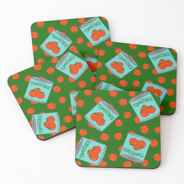 Item preview, Can of Tomatoes With Tomato Background On Green designed and sold by MBeesShop.