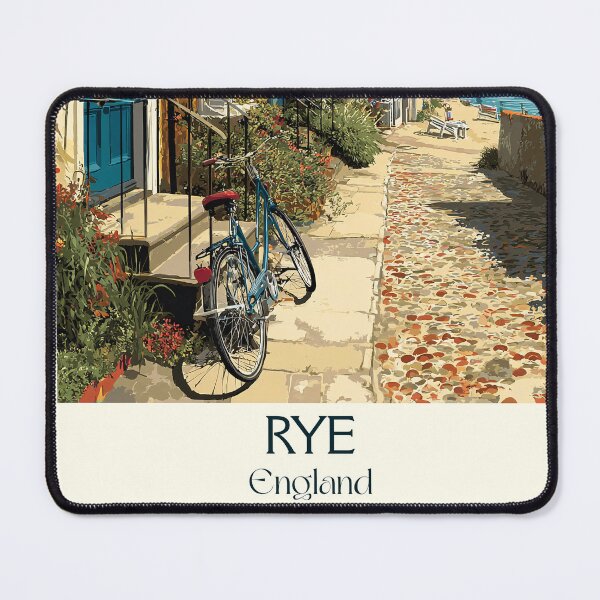 Item preview, Rye East Sussex Cobbled Street Poster Art designed and sold by TuncGK.