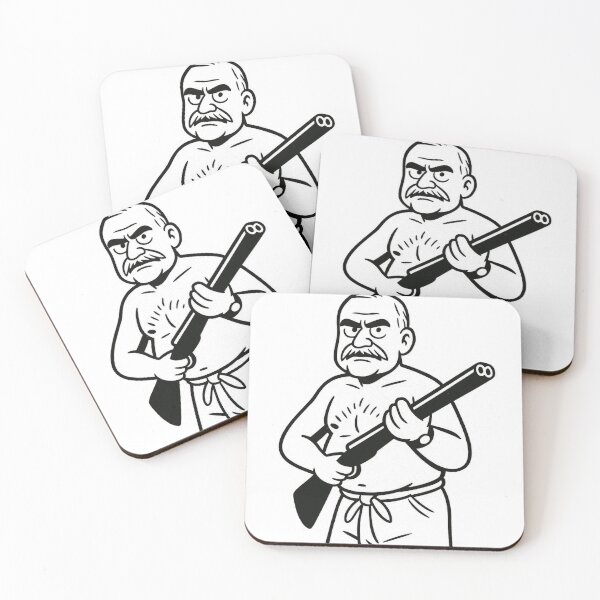 Item preview, Hemingway with Shotgun – Bold Ink Cartoon designed and sold by Void Supply.