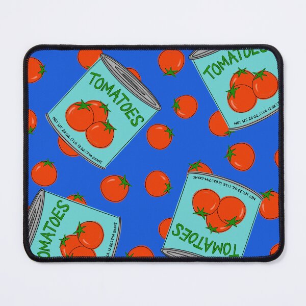 Item preview, Can of Tomatoes With Tomato Background On Blue designed and sold by MBeesShop.