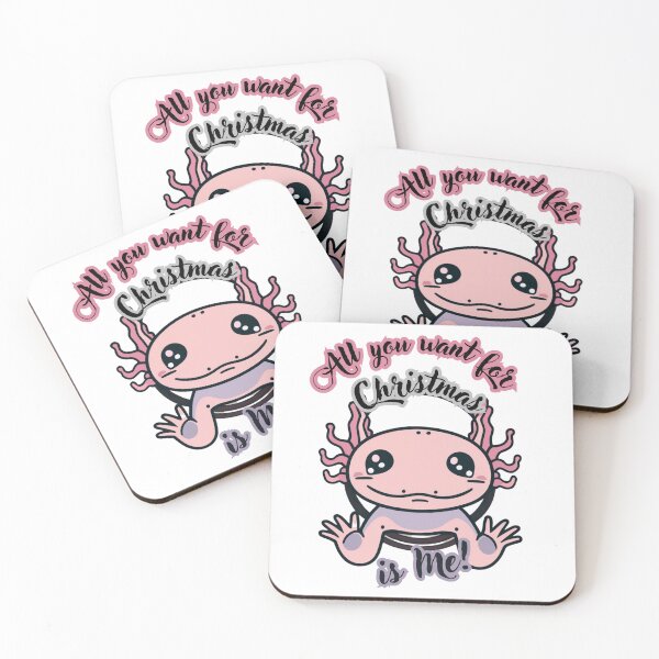 Item preview, cute Christmas axolotl  designed and sold by Meandmyshop.