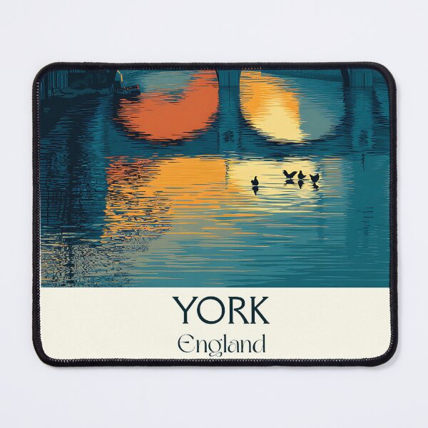 Item preview, York Sunset Bridge and Minster Travel Poster designed and sold by TuncGK.