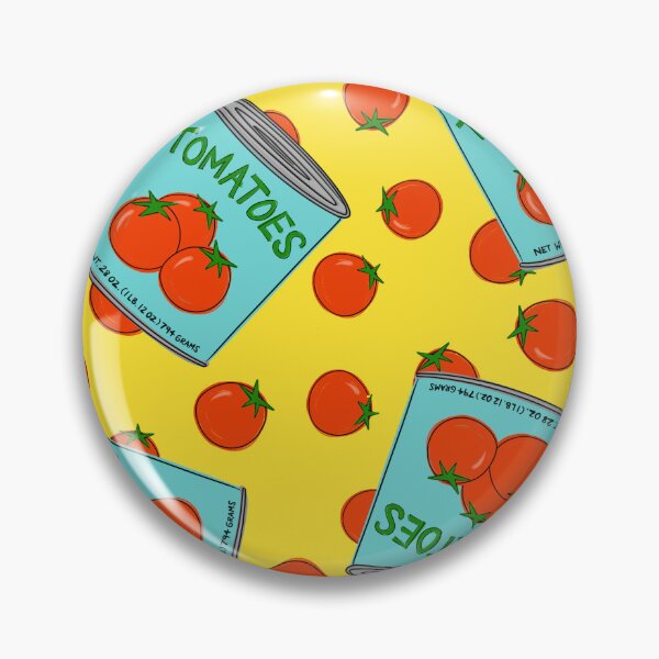 Item preview, Can of Tomatoes With Tomato Background On Yellow designed and sold by MBeesShop.