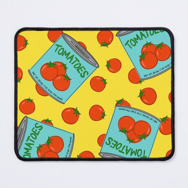 Item preview, Can of Tomatoes With Tomato Background On Yellow designed and sold by MBeesShop.