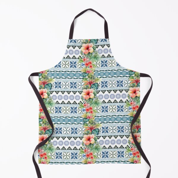 Item preview, Fiji Tropical Island Luisa Pattern Blue designed and sold by lolomastudio.