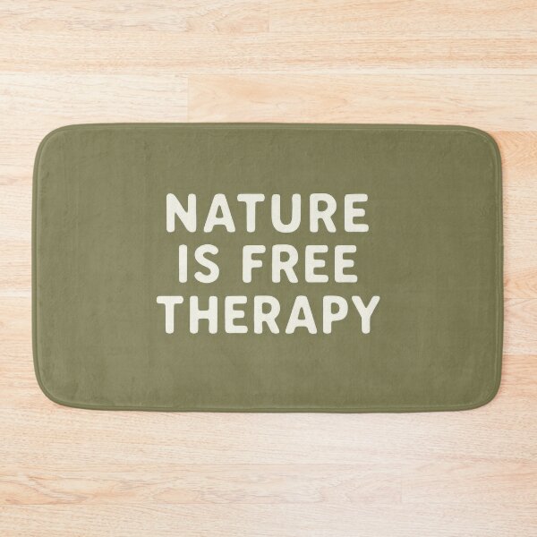 Item preview, Nature Is Free Therapy Green Minimal Quote Poster designed and sold by Trendy Sticker & Merch Collection - Express Yourself.