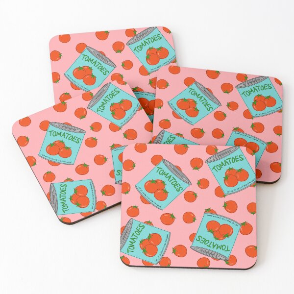 Item preview, Can of Tomatoes With Tomato Background On Pink designed and sold by MBeesShop.