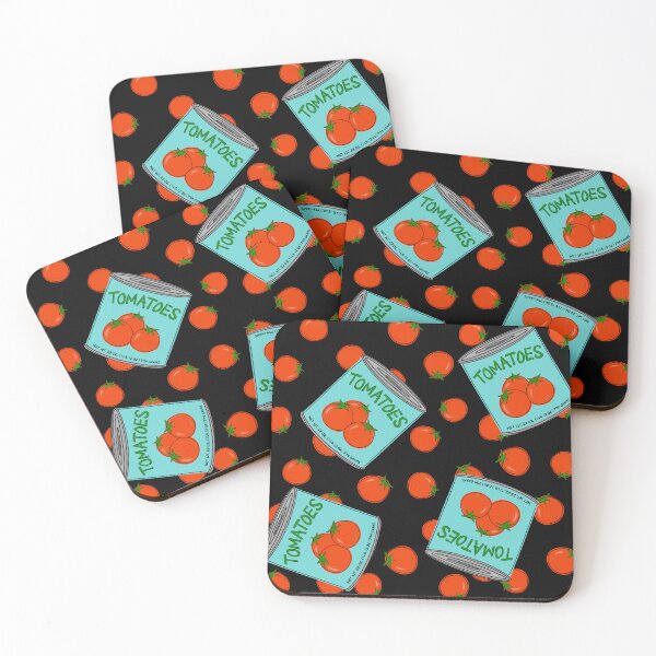 Item preview, Can of Tomatoes With Tomato Background On Black designed and sold by MBeesShop.