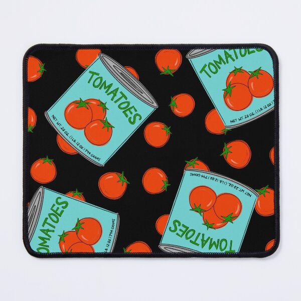 Item preview, Can of Tomatoes With Tomato Background On Black designed and sold by MBeesShop.