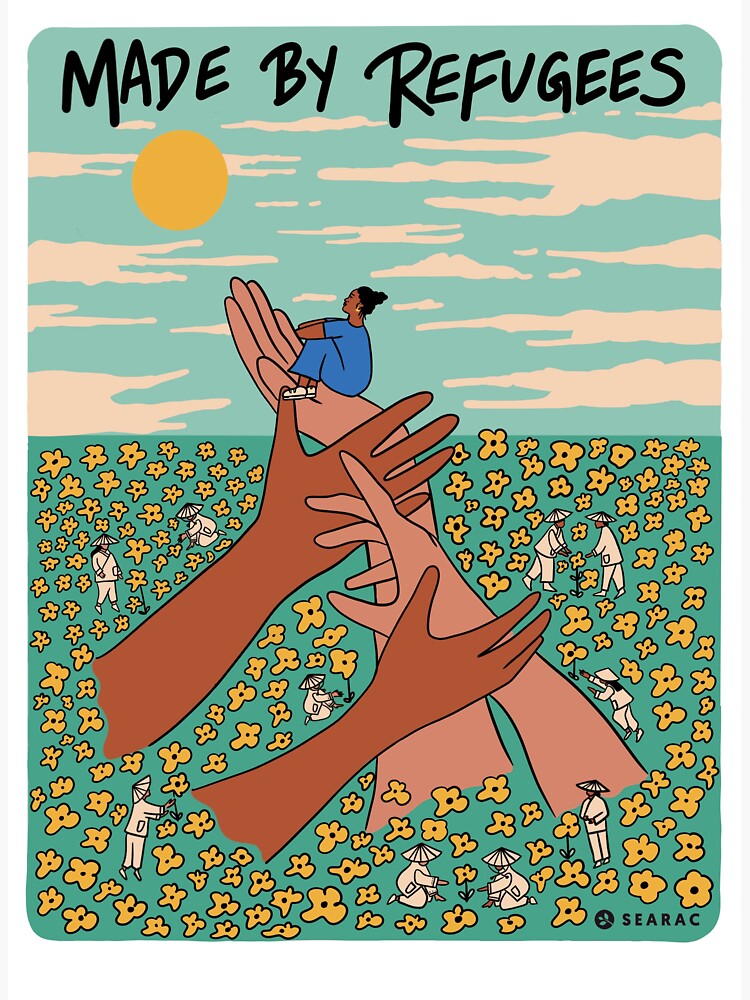 Thumbnail 3 of 3, Sticker, Natalie Bui - Made By Refugees designed and sold by searac.