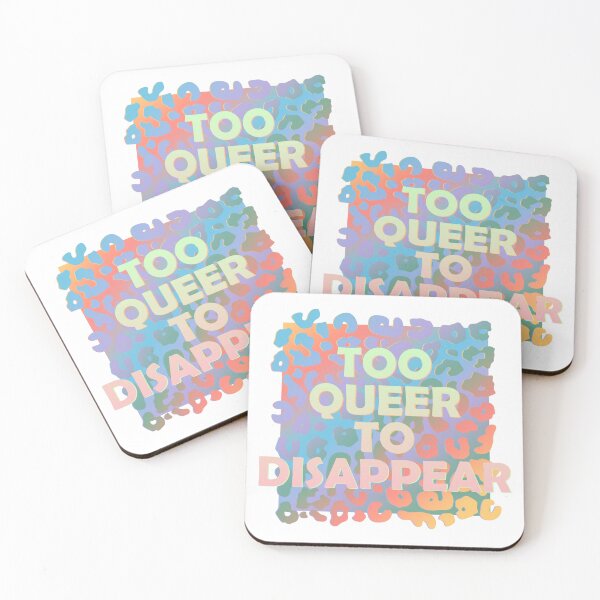 Item preview, Too Queer to Disappear - Pride Print, LGBTQ+ Apparel, Festival Wear, Inclusive Gift, Casual Streetwear designed and sold by Olhapro.
