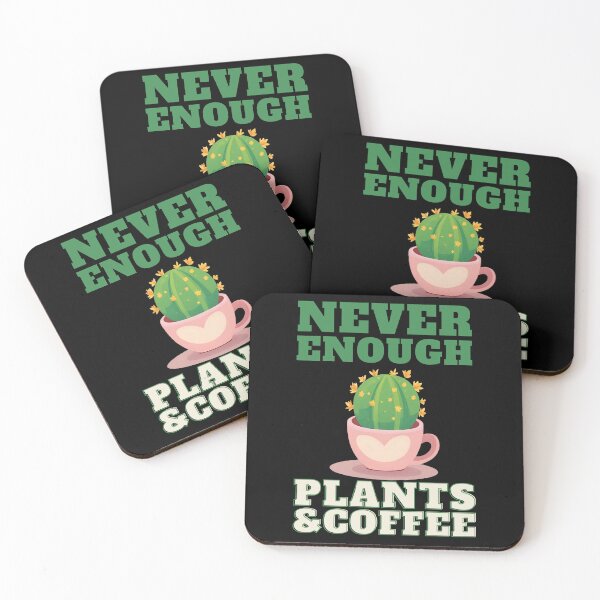 Item preview, Never enough of Plants & Coffee | Cute Cactus in a Cup designed and sold by MySciPic.