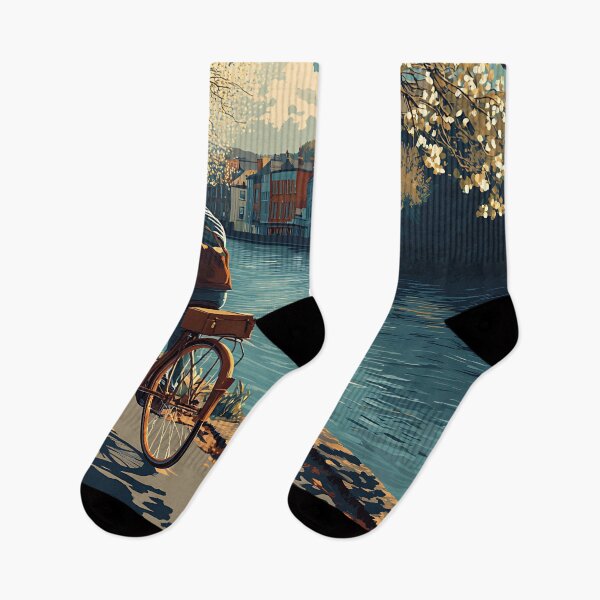 Item preview, Bristol Harbourside Cycling Artwork Print designed and sold by TuncGK.