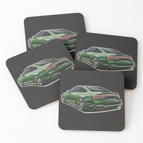 Item preview, Green modern German car designed and sold by SylwiaCarArt.