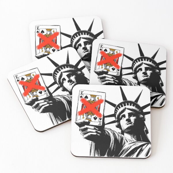 Item preview, Protest Art Against 'No King': Statue of Liberty Rejects Authoritarianism with Marked Spade Card designed and sold by H Jonas.